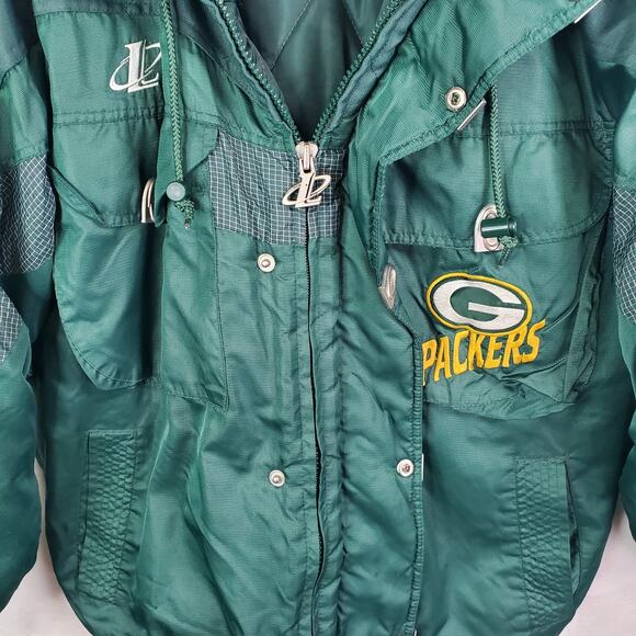 Vtg 90s NFL Pro Line Green Bay Packers Jacket Coat Sz XL Logo Athletic Full-Zip - Picture 9 of 16